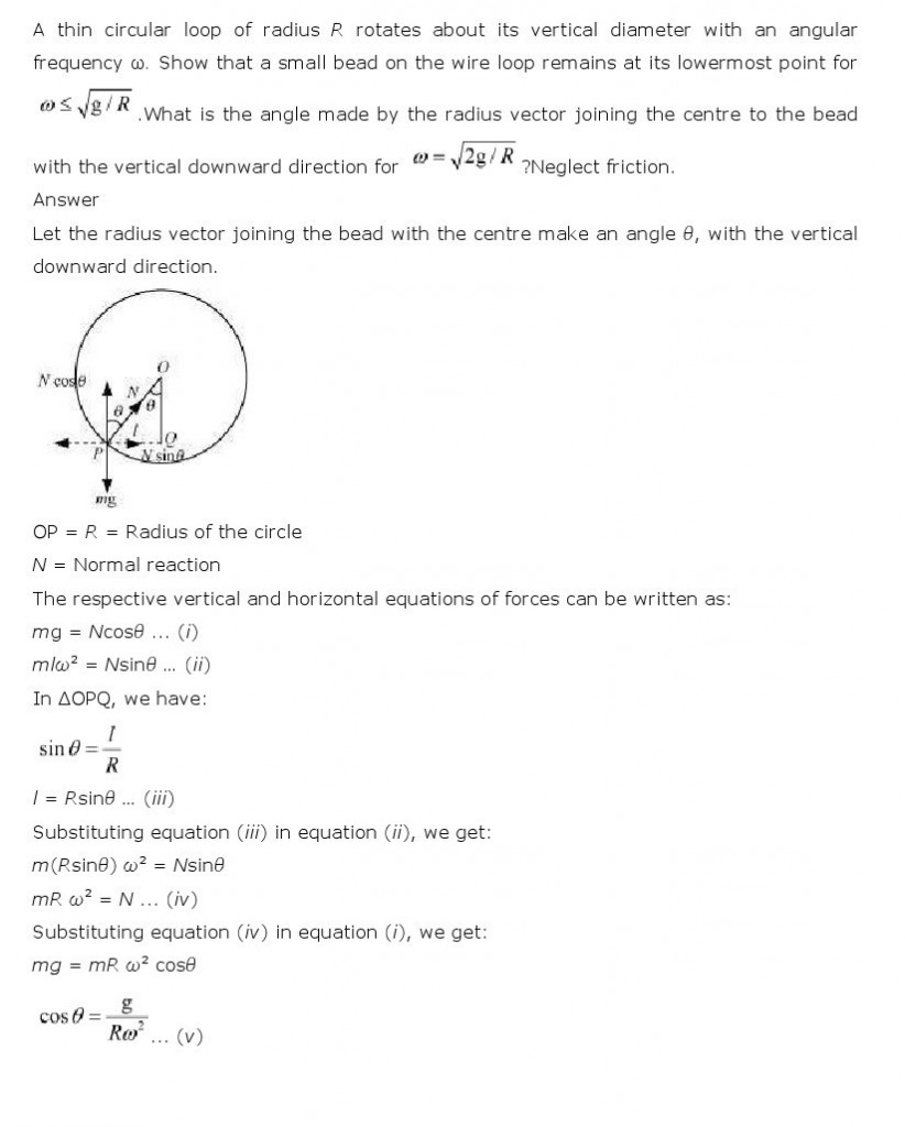 Laws Of Motion, Class 11 Physics NCERT Solutions