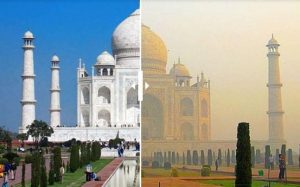 case study on effects of acid rain on taj mahal